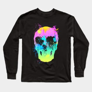 skull graffiti Long Sleeve T-Shirt